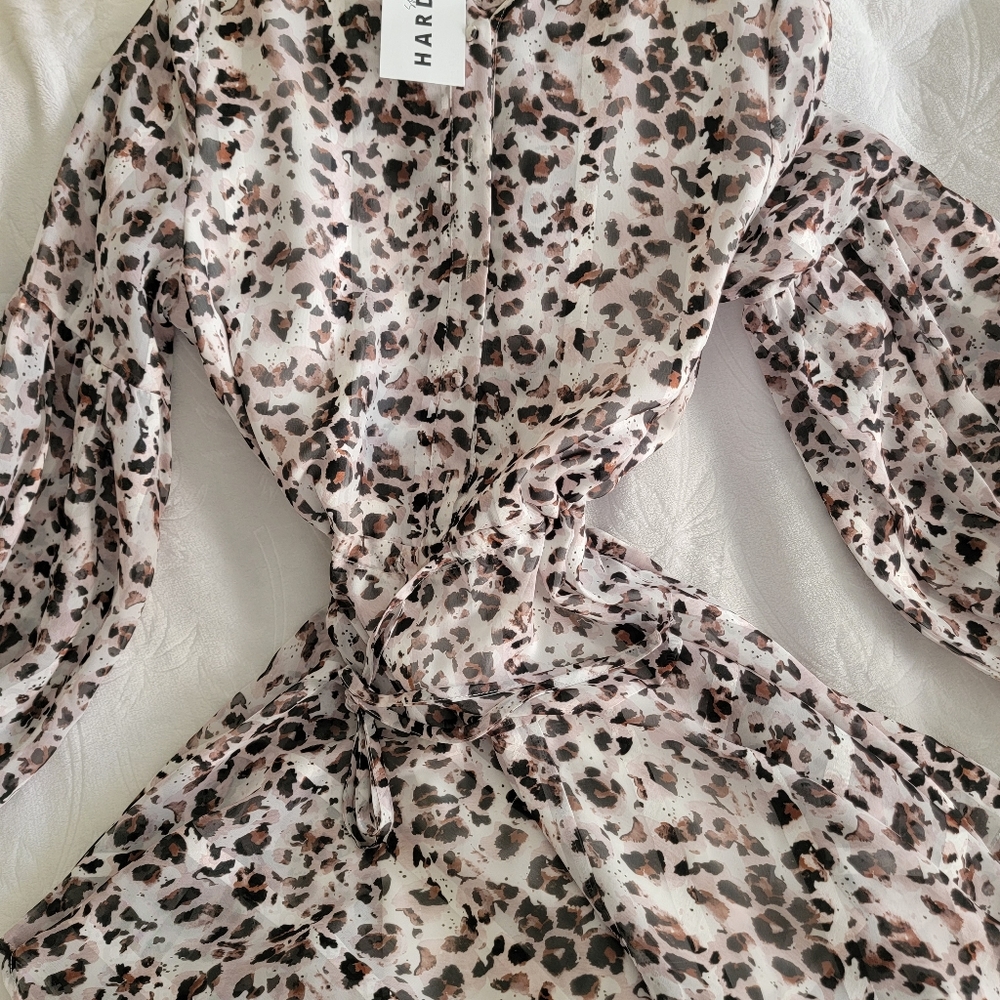 Unique boutique leopard print dress.  Perfect for a wedding or a brunch!